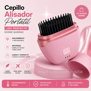 Cepillo Alisador Portátil - Olvídate del frizz en segundos