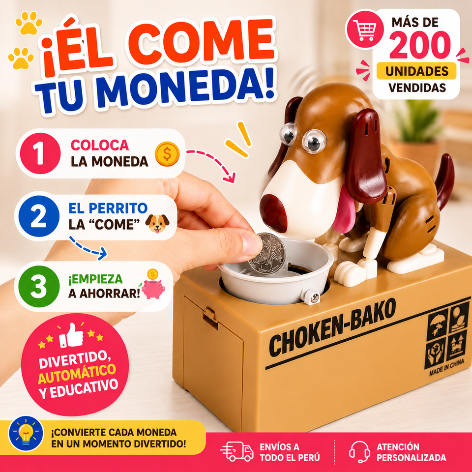 Alcancía de Perrito Interactiva 🐶