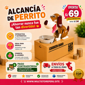 Alcancía de Perrito Interactiva 🐶